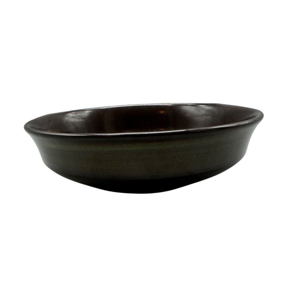 Vintage Brown Ceramic Serving Bowl Franciscan Madeira 9.5x3" READ